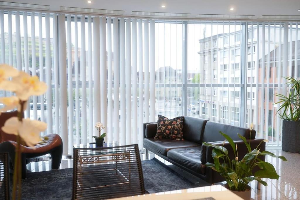 Exklusive Stadtoase Design-Wohnung - Panoramablick 코블렌츠 외부 사진